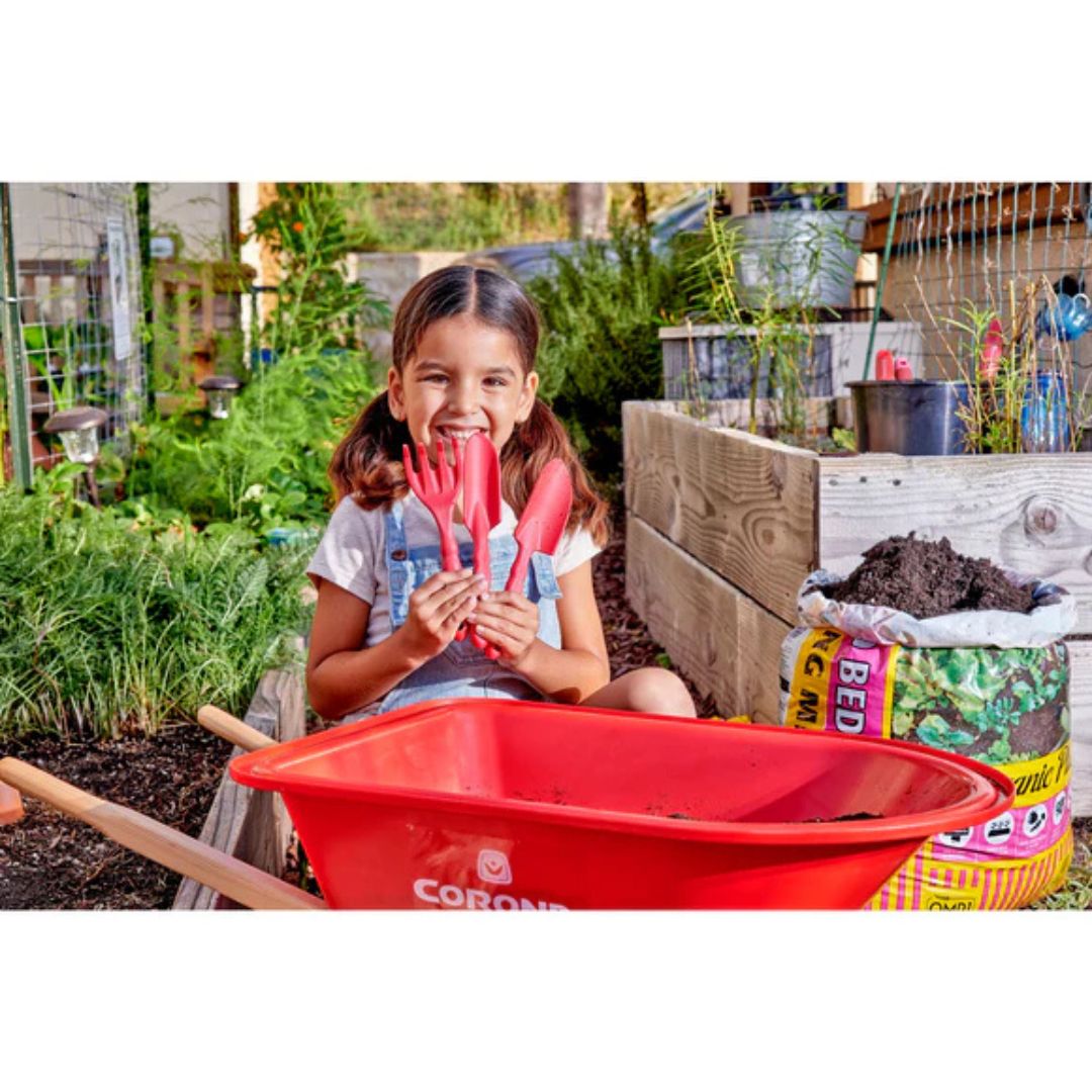 Kids 3PC Garden Tool Set – Corona – Red